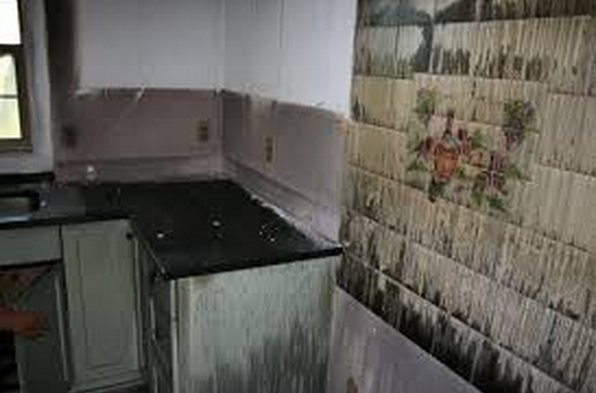 fire damaged granite countertops